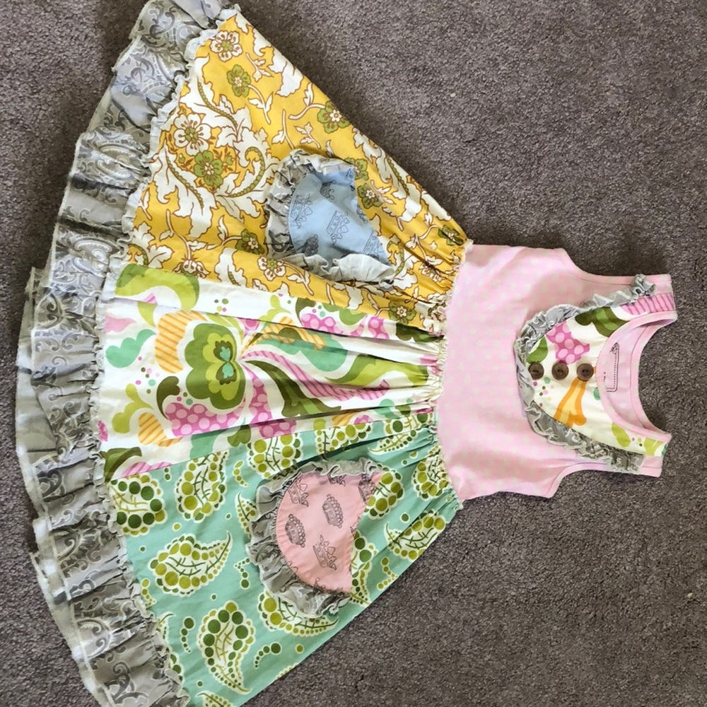 Girls Mustard Pie dress